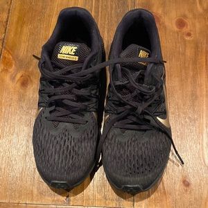 Black & Gold Nike Sneakers
